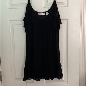 Black off shoulder dress